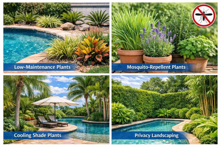 Swimming pool maintenance and landscaping in Jacksonville Beach